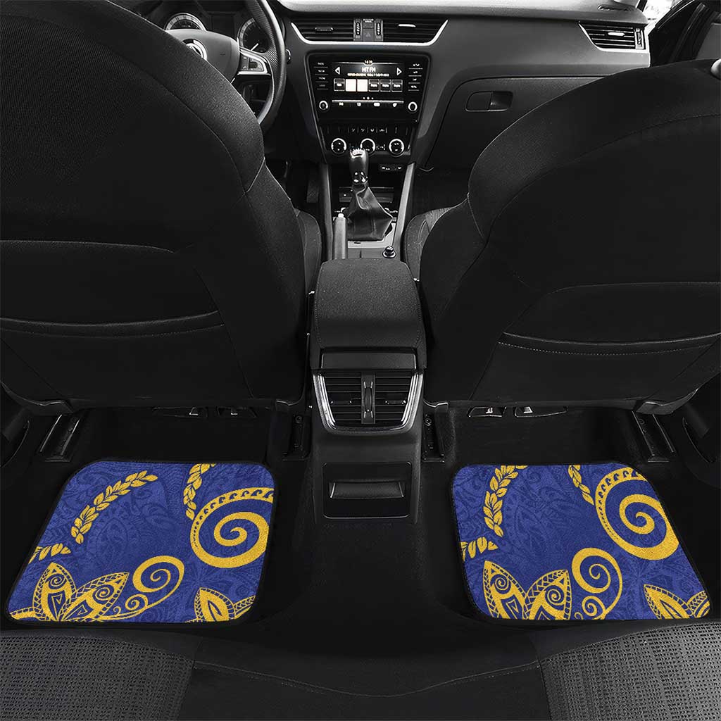 Nauru Angam Day Car Mats Naoero Frigate Bird Polynesian Pattern
