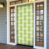 Aloha Hawaii Pakalana Pikake Lei Door Cover Palaka Inspired Hawaiian-plaid Pastel Green