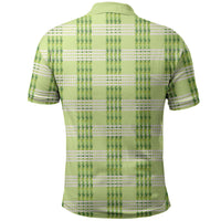 Aloha Hawaii Pakalana Pikake Lei Polo Shirt Palaka Inspired Hawaiian-plaid Pastel Green