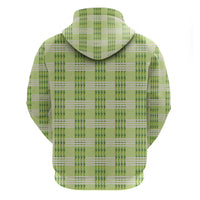 Aloha Hawaii Pakalana Pikake Lei Zip Hoodie Palaka Inspired Hawaiian-plaid Pastel Green