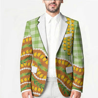 Hawaii Leis Palaka Motifs Blazer Pikake Pakalana Maile Ilima Kakau Style