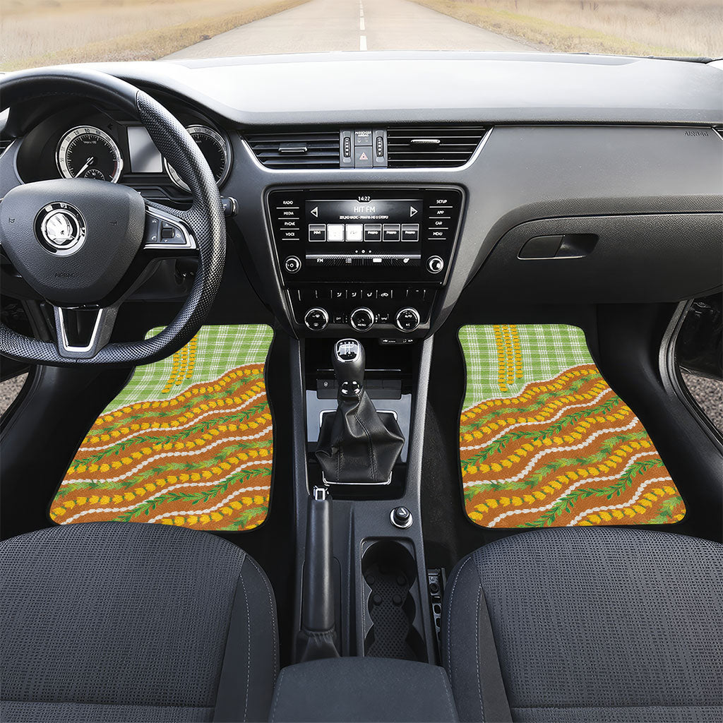 Hawaii Leis Palaka Motifs Car Mats Pikake Pakalana Maile Ilima Kakau Style