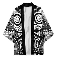 Marquesas Islands Kimono Marquesan Tattoo Black White Color - Polynesian Pride