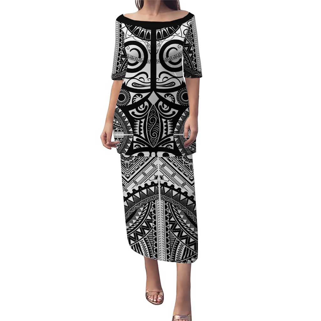 Marquesas Islands Puletasi Marquesan Tattoo Black White Color - Polynesian Pride