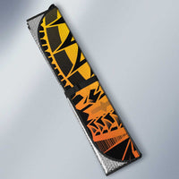 Gradient Marquesas Islands Auto Sun Shade Marquesan Matatiki Hammerhead Shark Patutiki - Polynesian Pride