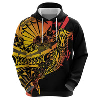 Gradient Marquesas Islands Hoodie Marquesan Matatiki Hammerhead Shark Patutiki - Polynesian Pride