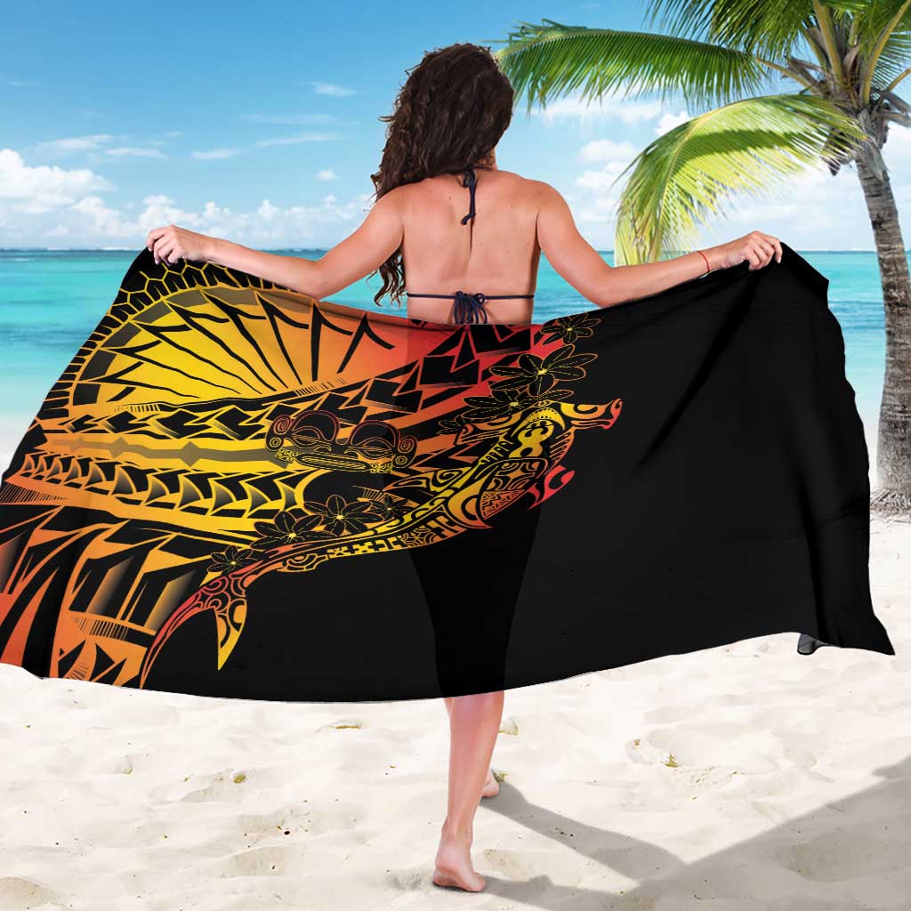 Gradient Marquesas Islands Sarong Marquesan Matatiki Hammerhead Shark Patutiki - Polynesian Pride