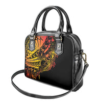 Gradient Marquesas Islands Shoulder Handbag Marquesan Matatiki Hammerhead Shark Patutiki - Polynesian Pride