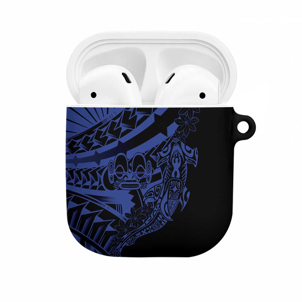 Blue Marquesas Islands AirPods Case Marquesan Matatiki Hammerhead Shark Patutiki - Polynesian Pride