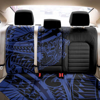 Blue Marquesas Islands Back Car Seat Cover Marquesan Matatiki Hammerhead Shark Patutiki - Polynesian Pride