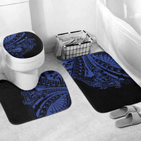 Blue Marquesas Islands Bathroom Set Marquesan Matatiki Hammerhead Shark Patutiki - Polynesian Pride