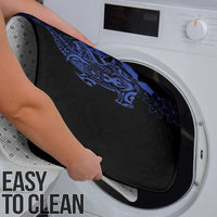 Blue Marquesas Islands Bathroom Set Marquesan Matatiki Hammerhead Shark Patutiki - Polynesian Pride