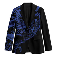 Blue Marquesas Islands Blazer Marquesan Matatiki Hammerhead Shark Patutiki - Polynesian Pride