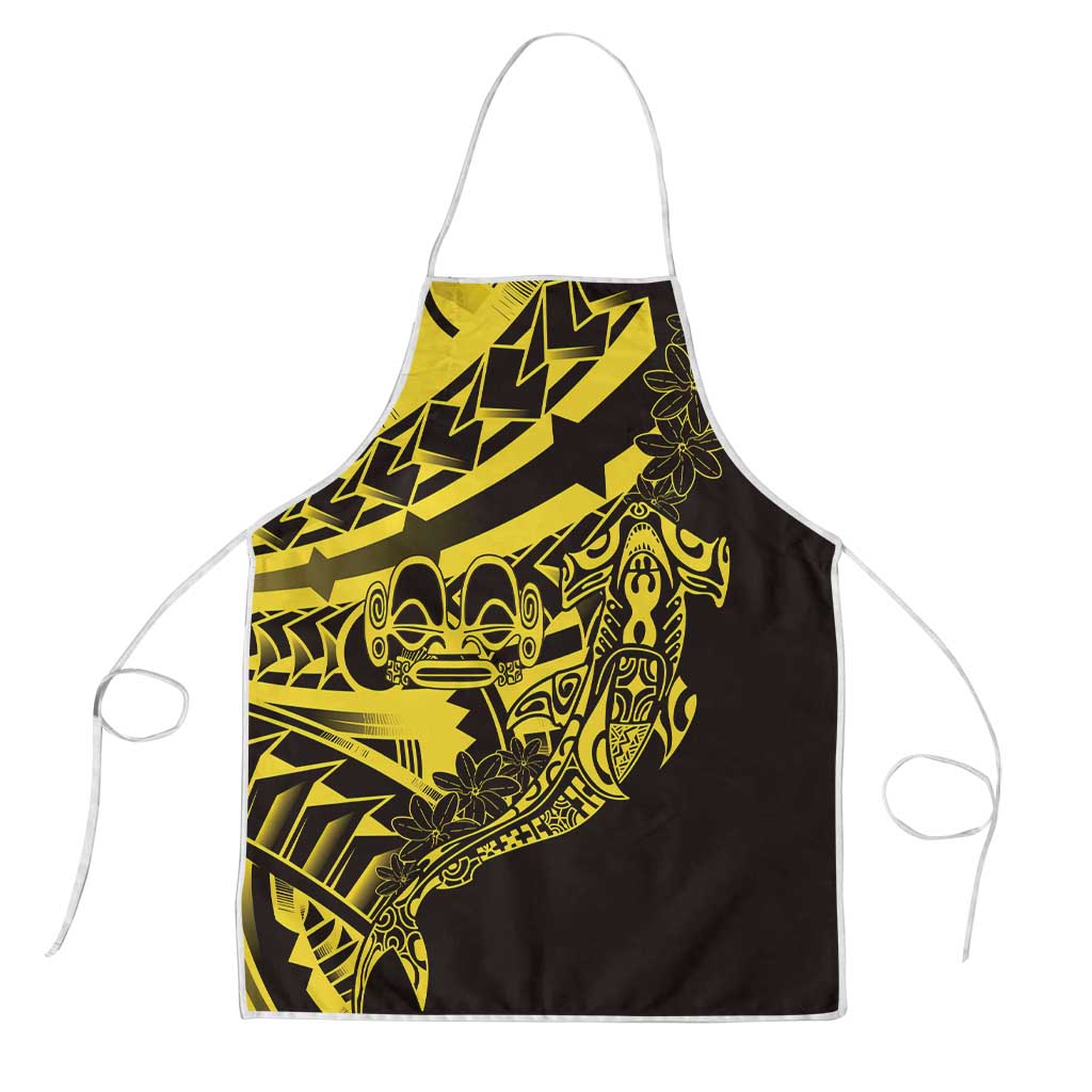 Yellow Marquesas Islands Apron Marquesan Matatiki Hammerhead Shark Patutiki - Polynesian Pride