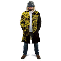 Yellow Marquesas Islands Cloak Marquesan Matatiki Hammerhead Shark Patutiki - Polynesian Pride