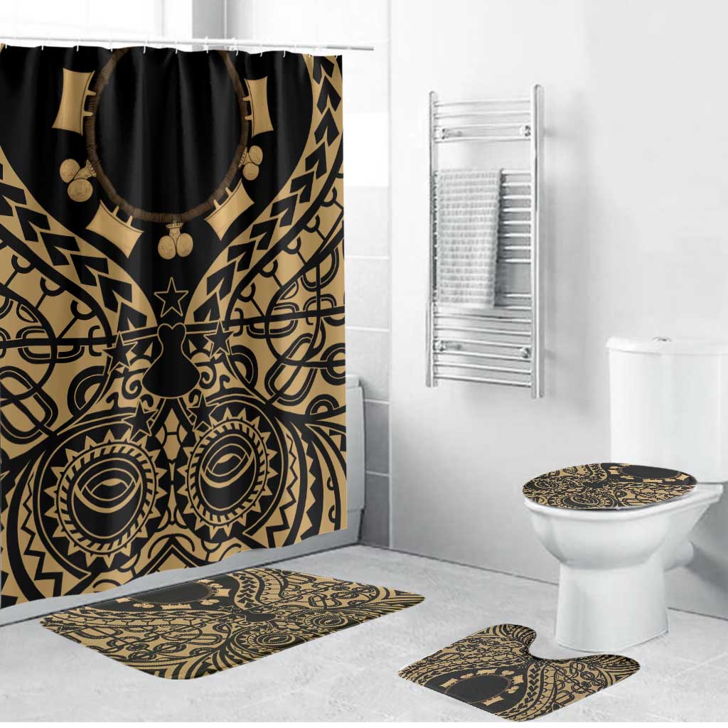 Austral Islands Bathroom Set Tuhaa Pae Penu Stars Necklace Gold - Polynesian Pride