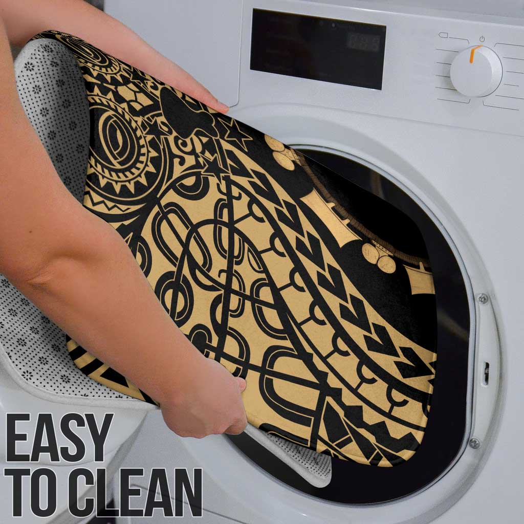 Austral Islands Bathroom Set Tuhaa Pae Penu Stars Necklace Gold - Polynesian Pride