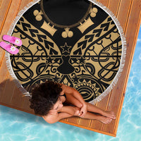 Austral Islands Beach Blanket Tuhaa Pae Penu Stars Necklace Gold - Polynesian Pride