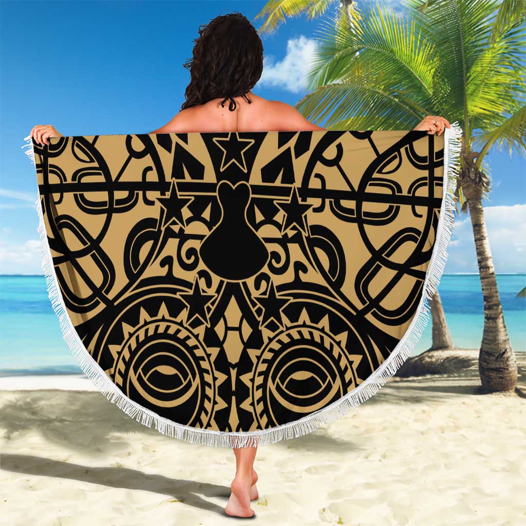Austral Islands Beach Blanket Tuhaa Pae Penu Stars Necklace Gold - Polynesian Pride