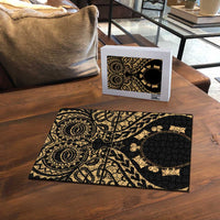 Austral Islands Puzzle Tuhaa Pae Penu Stars Necklace Gold - Polynesian Pride