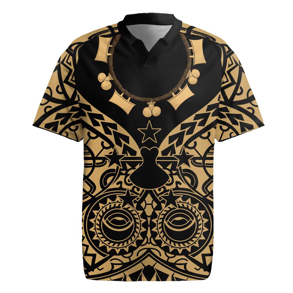 Austral Islands Rugby Jersey Tuhaa Pae Penu Stars Necklace Gold - Polynesian Pride