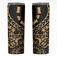 Austral Islands Skinny Tumbler Tuhaa Pae Penu Stars Necklace Gold - Polynesian Pride