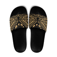 Austral Islands Slide Sandals Tuhaa Pae Penu Stars Necklace Gold LT14 Gold - Polynesian Pride
