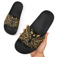 Austral Islands Slide Sandals Tuhaa Pae Penu Stars Necklace Gold LT14 - Polynesian Pride