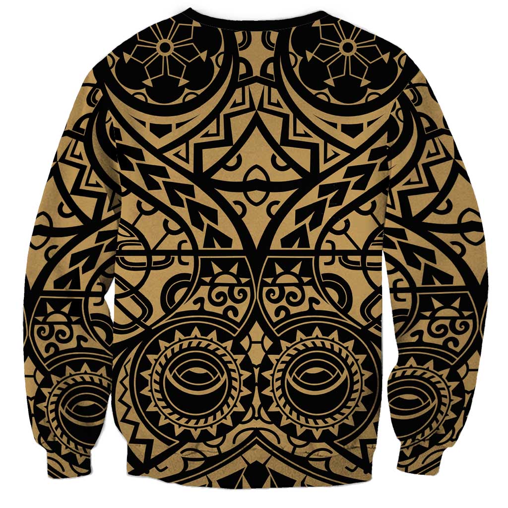 Austral Islands Sweatshirt Tuhaa Pae Penu Stars Necklace Gold - Polynesian Pride