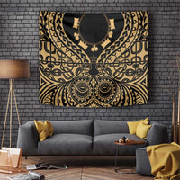 Austral Islands Tapestry Tuhaa Pae Penu Stars Necklace Gold - Polynesian Pride