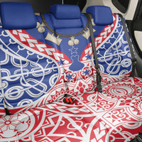 Austral Islands Back Car Seat Cover Tuhaa Pae Penu Stars Necklace Red - Polynesian Pride