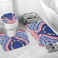 Austral Islands Bathroom Set Tuhaa Pae Penu Stars Necklace Red - Polynesian Pride