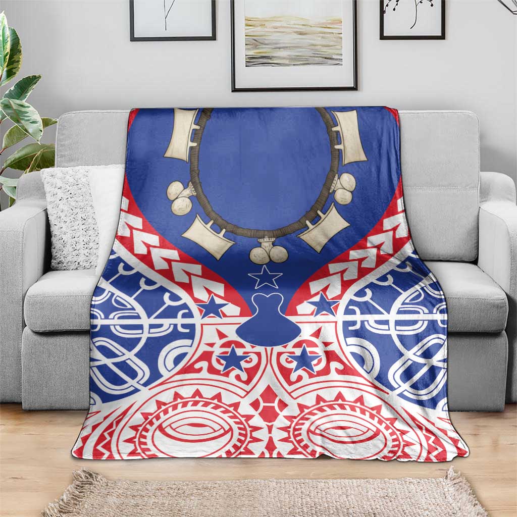 Austral Islands Blanket Tuhaa Pae Penu Stars Necklace Red - Polynesian Pride