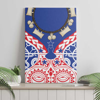 Austral Islands Canvas Wall Art Tuhaa Pae Penu Stars Necklace Red - Polynesian Pride