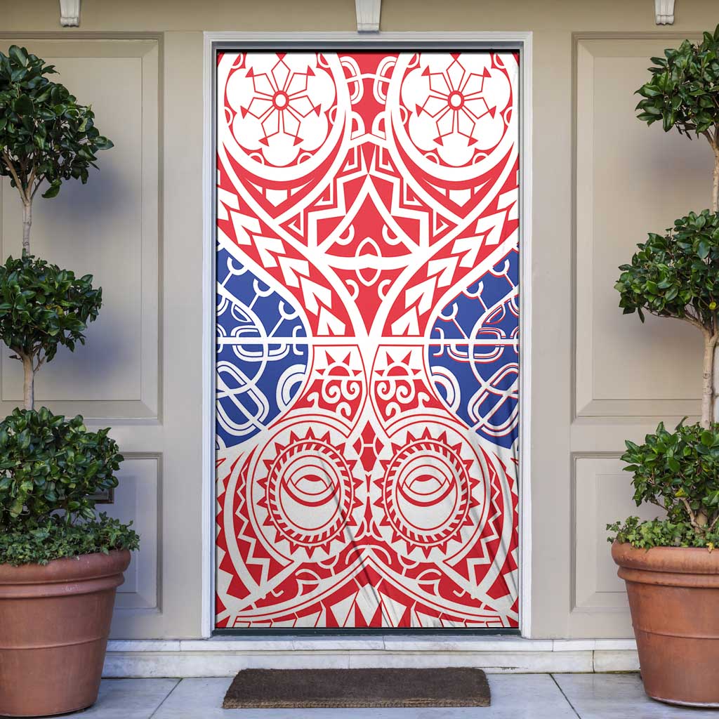 Austral Islands Door Cover Tuhaa Pae Penu Stars Necklace Red - Polynesian Pride