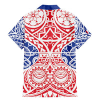 Austral Islands Family Matching Mermaid Dress and Hawaiian Shirt Tuhaa Pae Penu Stars Necklace Red - Polynesian Pride