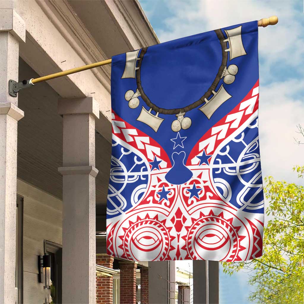 Austral Islands Garden Flag Tuhaa Pae Penu Stars Necklace Red - Polynesian Pride