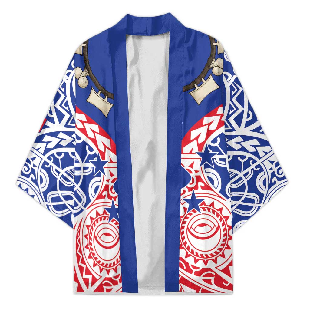 Austral Islands Kimono Tuhaa Pae Penu Stars Necklace Red - Polynesian Pride