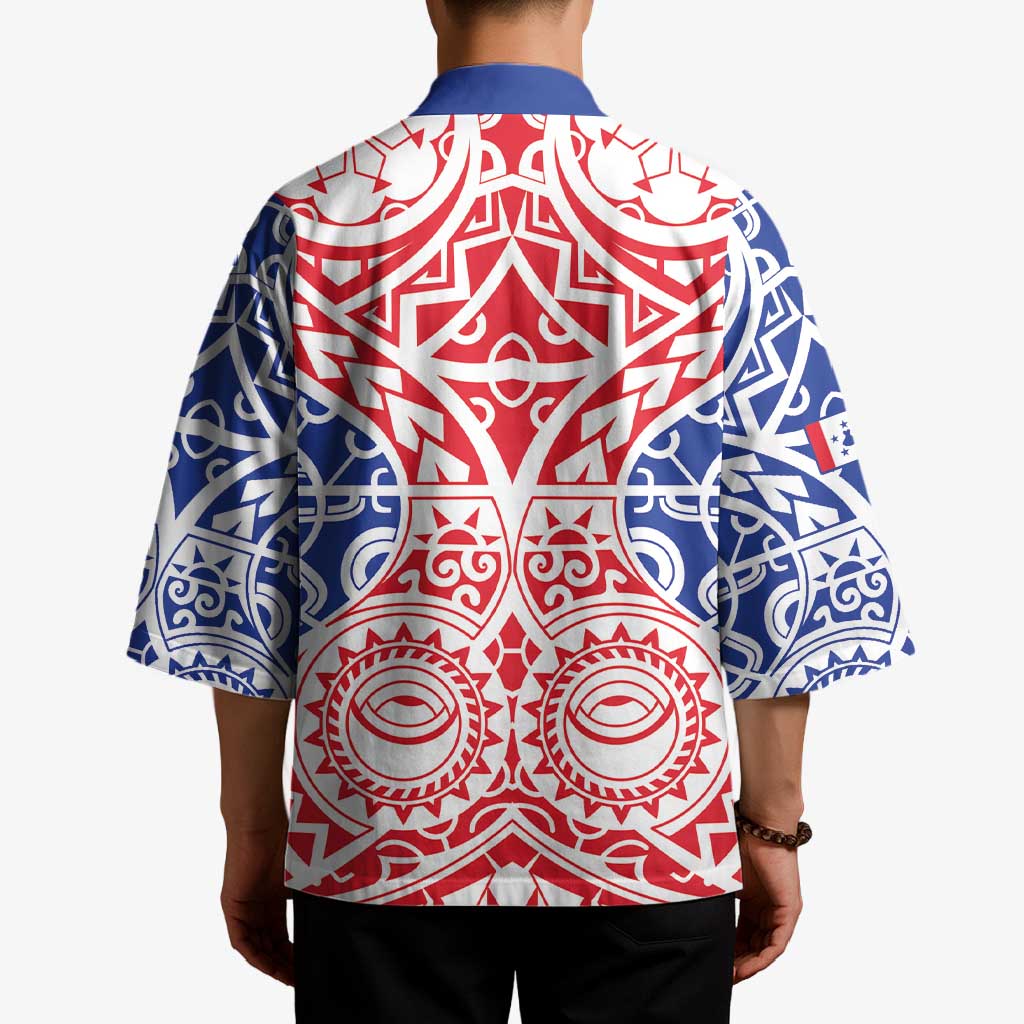 Austral Islands Kimono Tuhaa Pae Penu Stars Necklace Red - Polynesian Pride