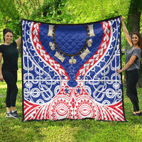 Austral Islands Quilt Tuhaa Pae Penu Stars Necklace Red - Polynesian Pride