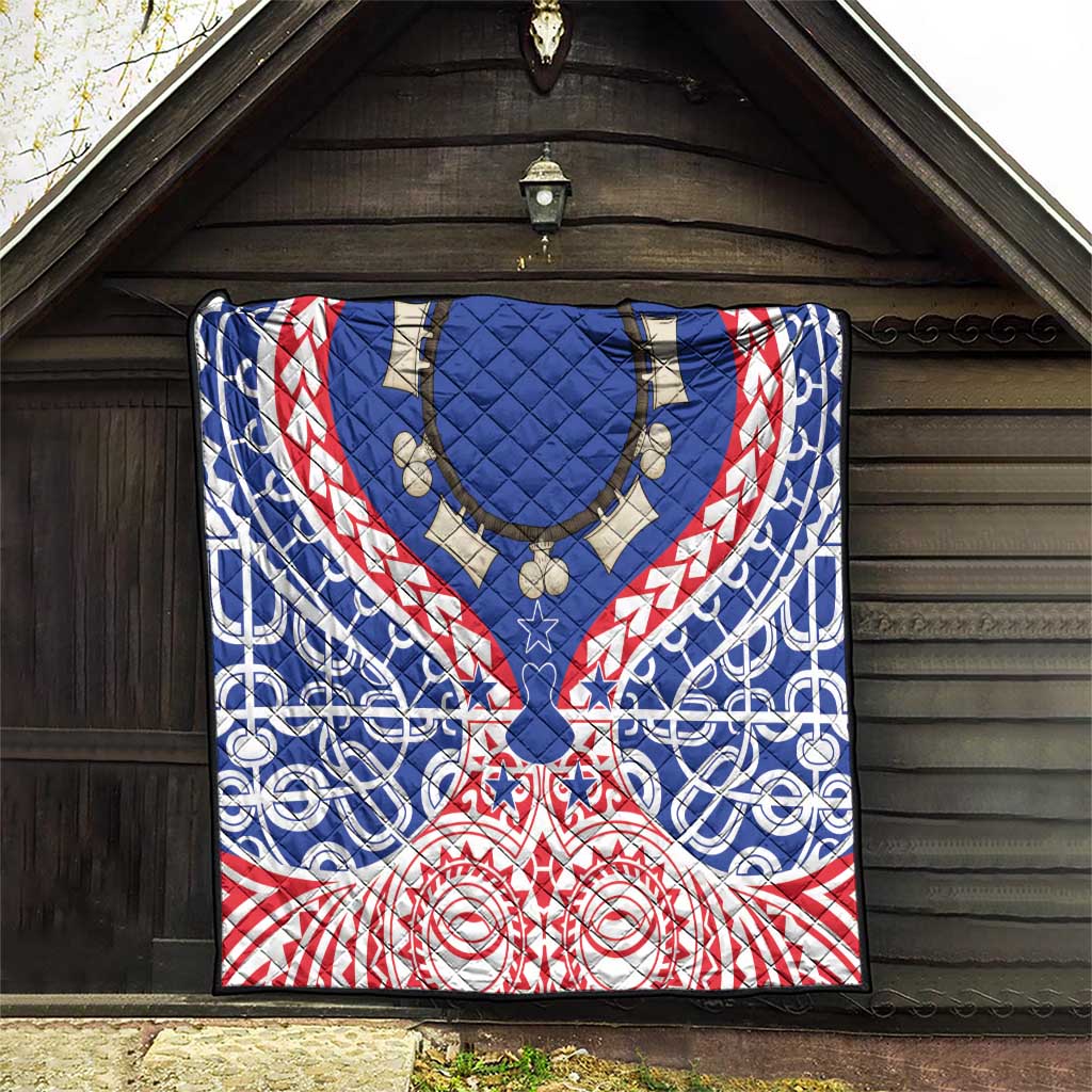 Austral Islands Quilt Tuhaa Pae Penu Stars Necklace Red - Polynesian Pride