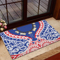 Austral Islands Rubber Doormat Tuhaa Pae Penu Stars Necklace Red - Polynesian Pride