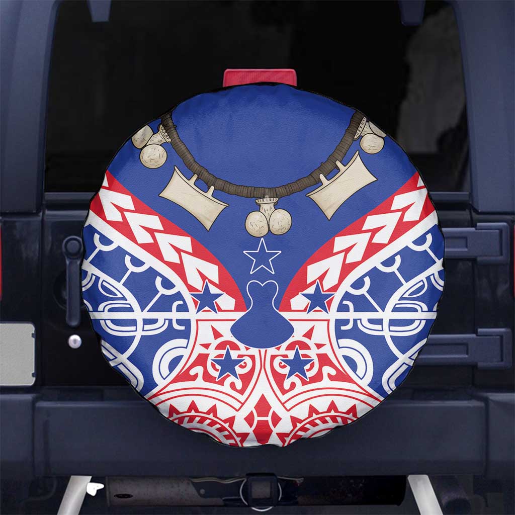 Austral Islands Spare Tire Cover Tuhaa Pae Penu Stars Necklace Red - Polynesian Pride
