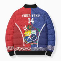 Toa Samoa Mate Ma'a Tonga Rugby Together Custom Bomber Puffer Jacket LT14 - Polynesian Pride