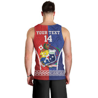 Toa Samoa Mate Ma'a Tonga Rugby Together Custom Men Tank Top LT14 - Polynesian Pride