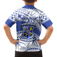 Personalised Samoa St Josephs College Family Matching Long Sleeve Bodycon Dress and Hawaiian Shirt Marist Brothers Samoan Pattern LT14 - Polynesian Pride