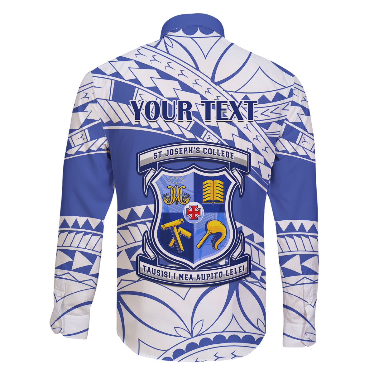 Personalised Samoa St Josephs College Family Matching Long Sleeve Bodycon Dress and Hawaiian Shirt Marist Brothers Samoan Pattern LT14 - Polynesian Pride