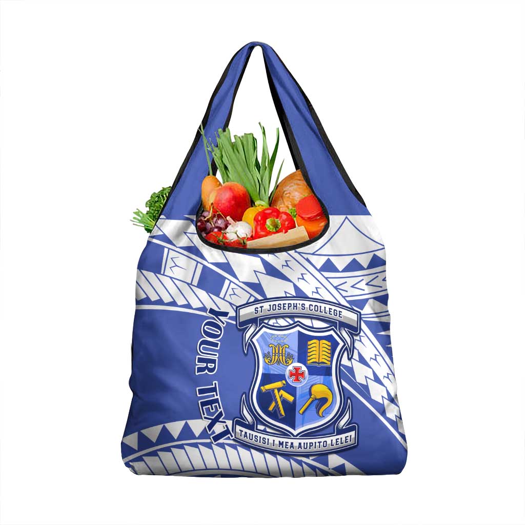 Personalised Samoa St Josephs College Grocery Bag Marist Brothers Samoan Pattern