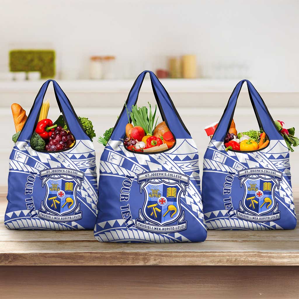 Personalised Samoa St Josephs College Grocery Bag Marist Brothers Samoan Pattern