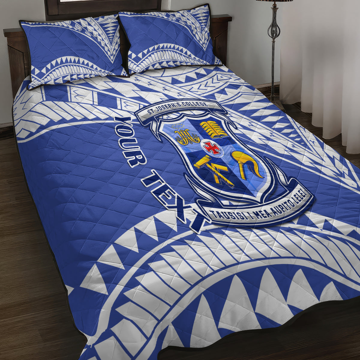 Personalised Samoa St Josephs College Quilt Bed Set Marist Brothers Samoan Pattern LT14 - Polynesian Pride